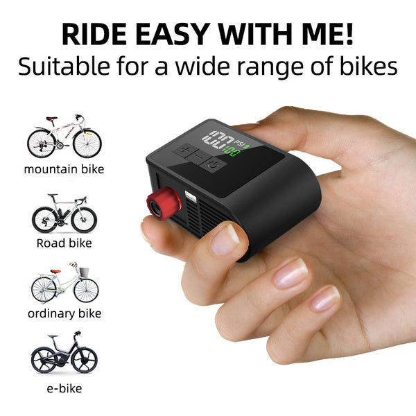 PocketRide Mini Electric Bike Pump